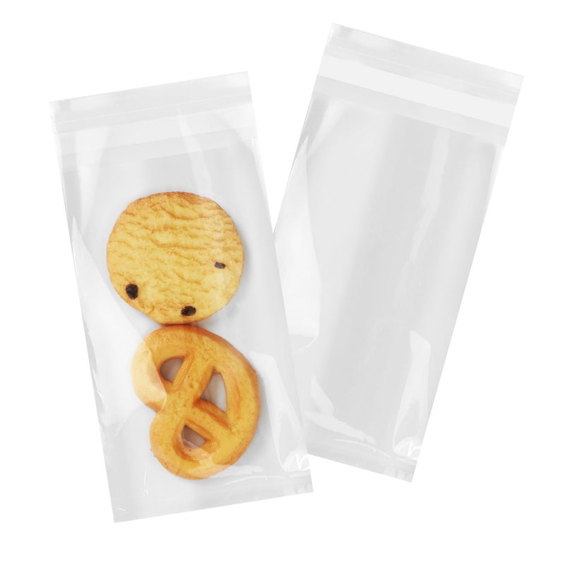 iMailer - 1000 Pack - 3" x 5" Cellophane Treat Bags Self Sealing- Small Plastic Poly Bags for Bakery, Cookies, Party Favors, Jewelry, Photo - Image 1